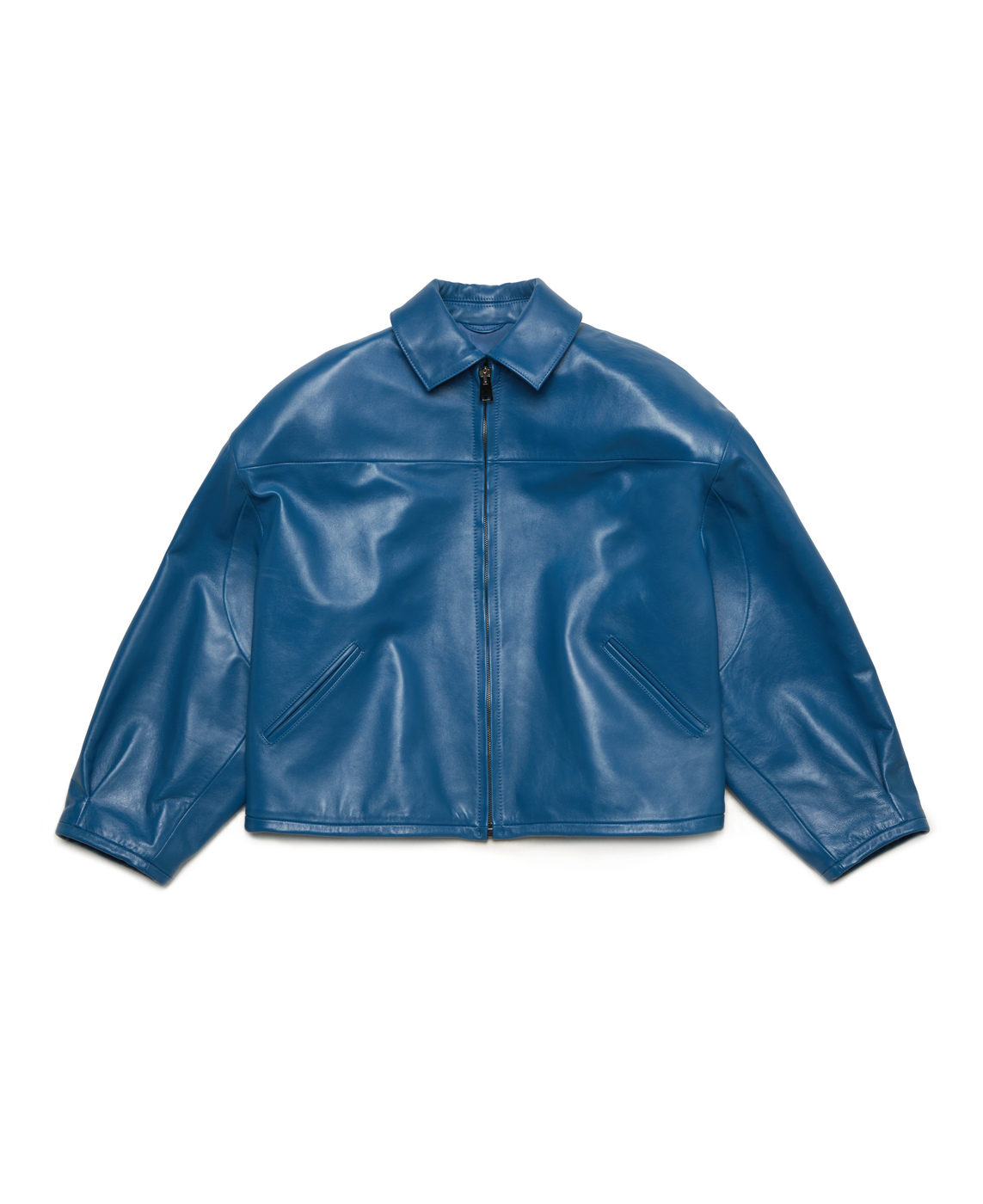 LEATHER JACKET - BLUE 
