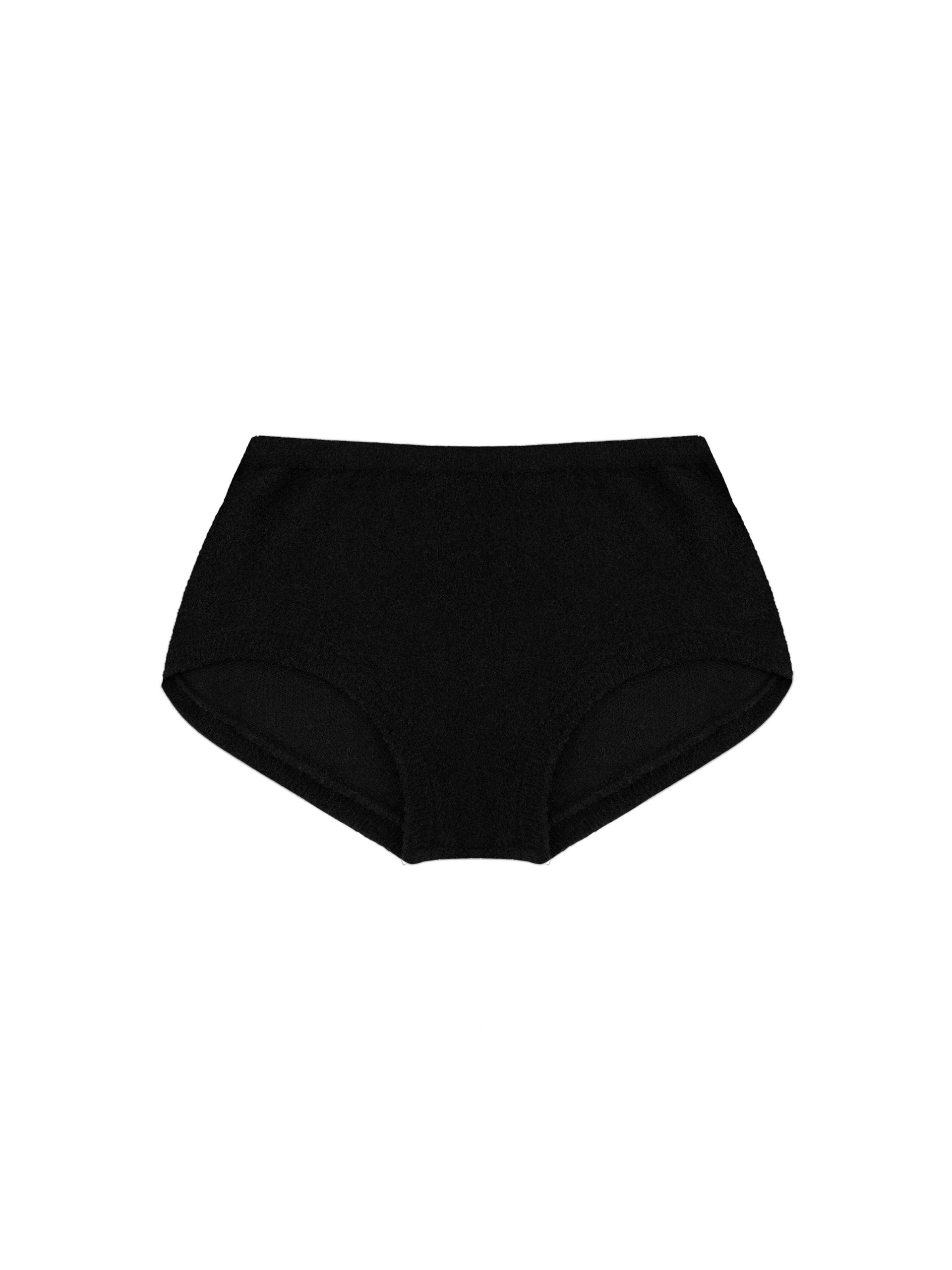 SHORT SHORTS KNITWEAR - BLACK