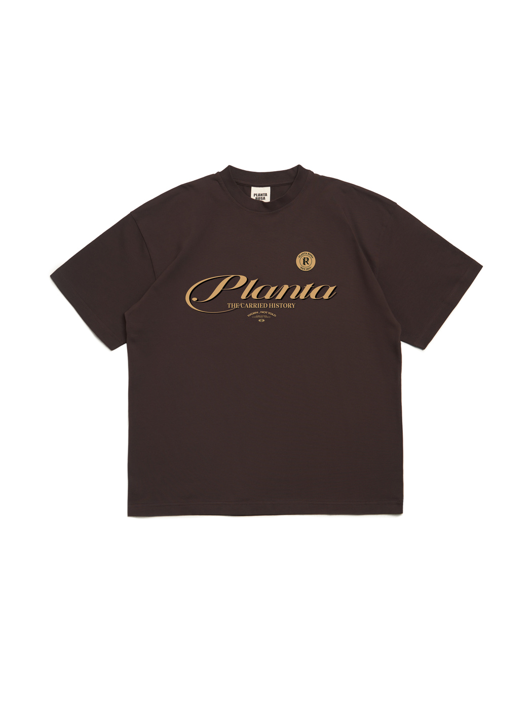 CARRIED-HISTORY T-SHIRT 250-CHOCOLATE