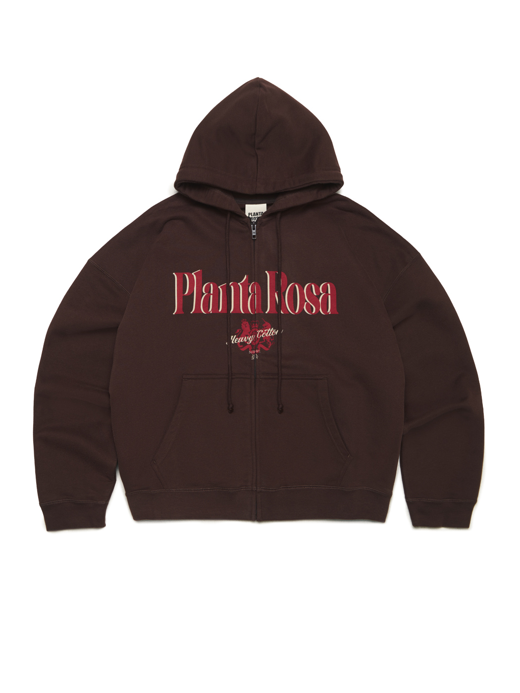 ROSA HILLS ZIP HOODIE 370-BROWN VELVET