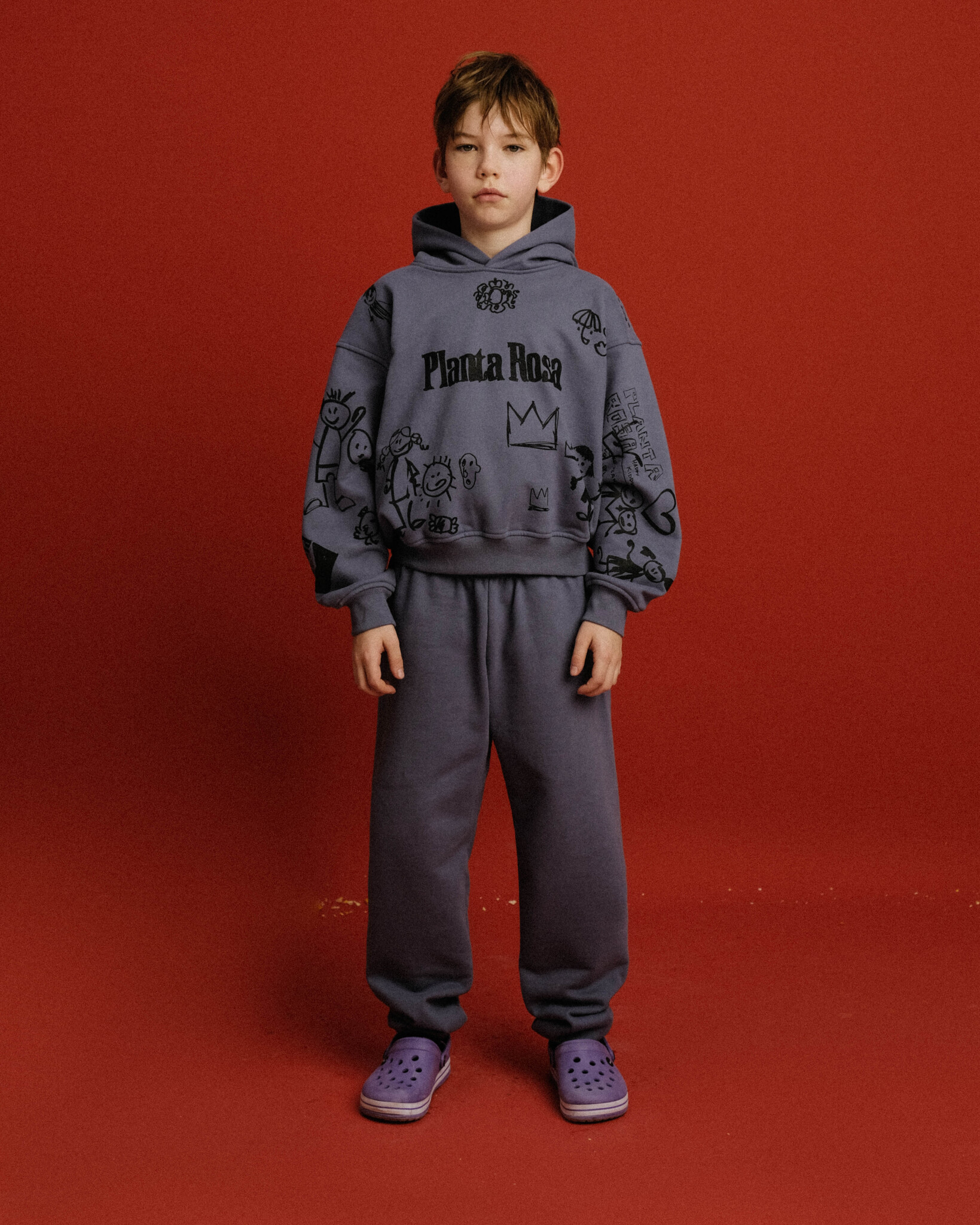 KIDS PLANTA ROSA HOODIE