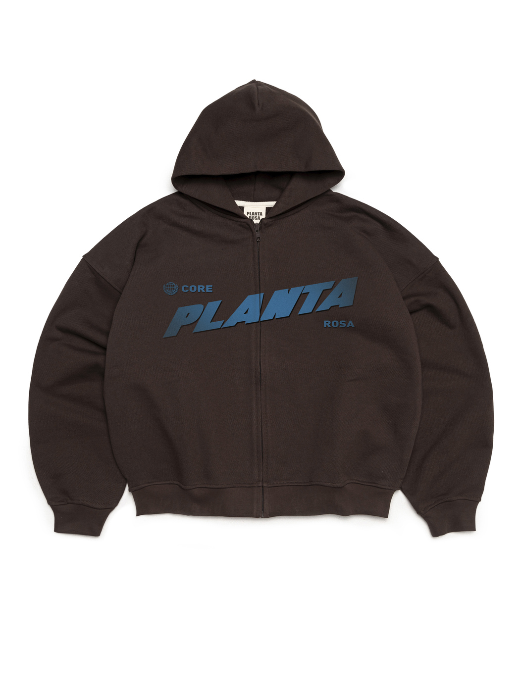 FLASH ZIP HOODIE 470-CHOCOLATE