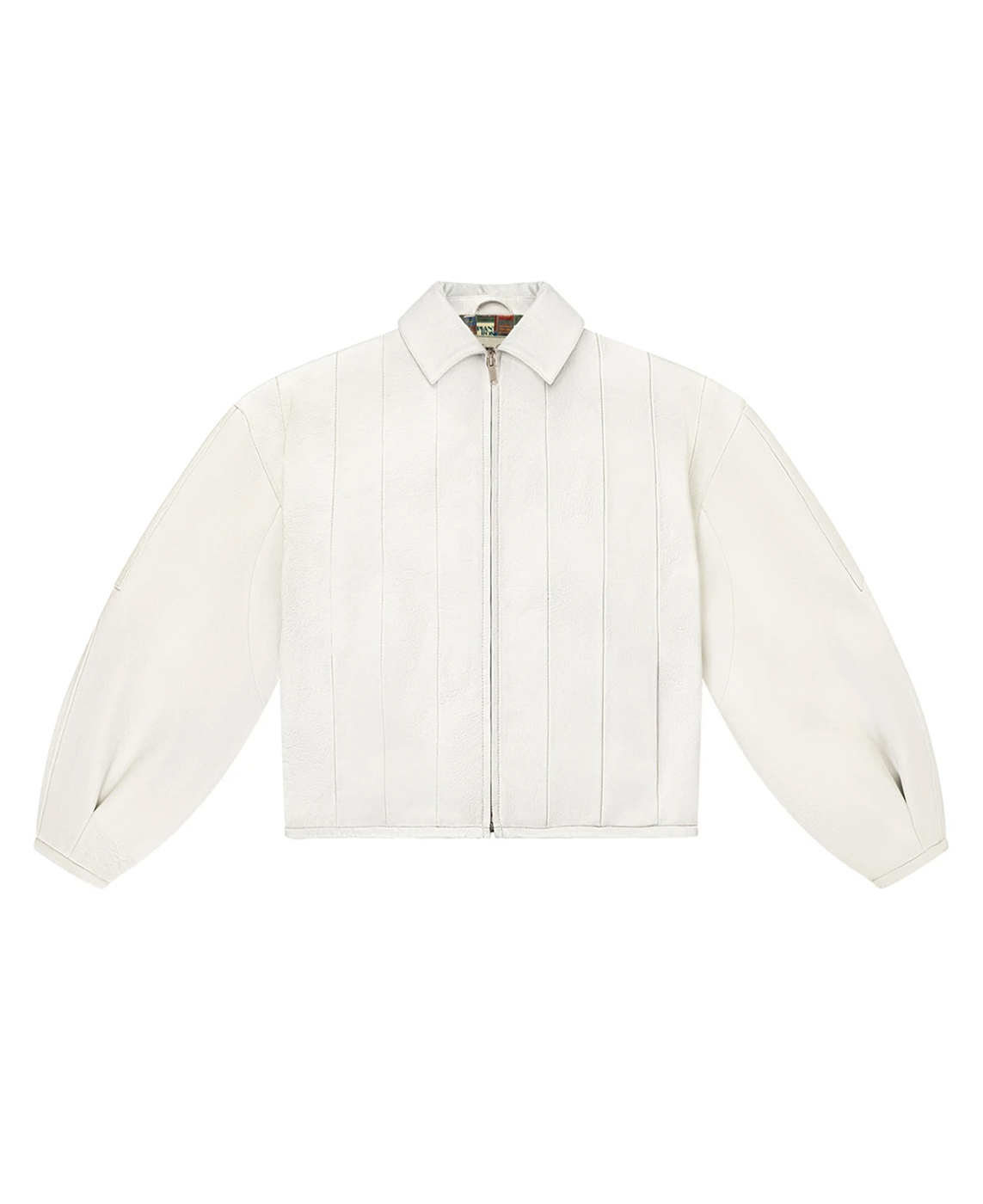 A-LEATHER JACKET - WHITE 