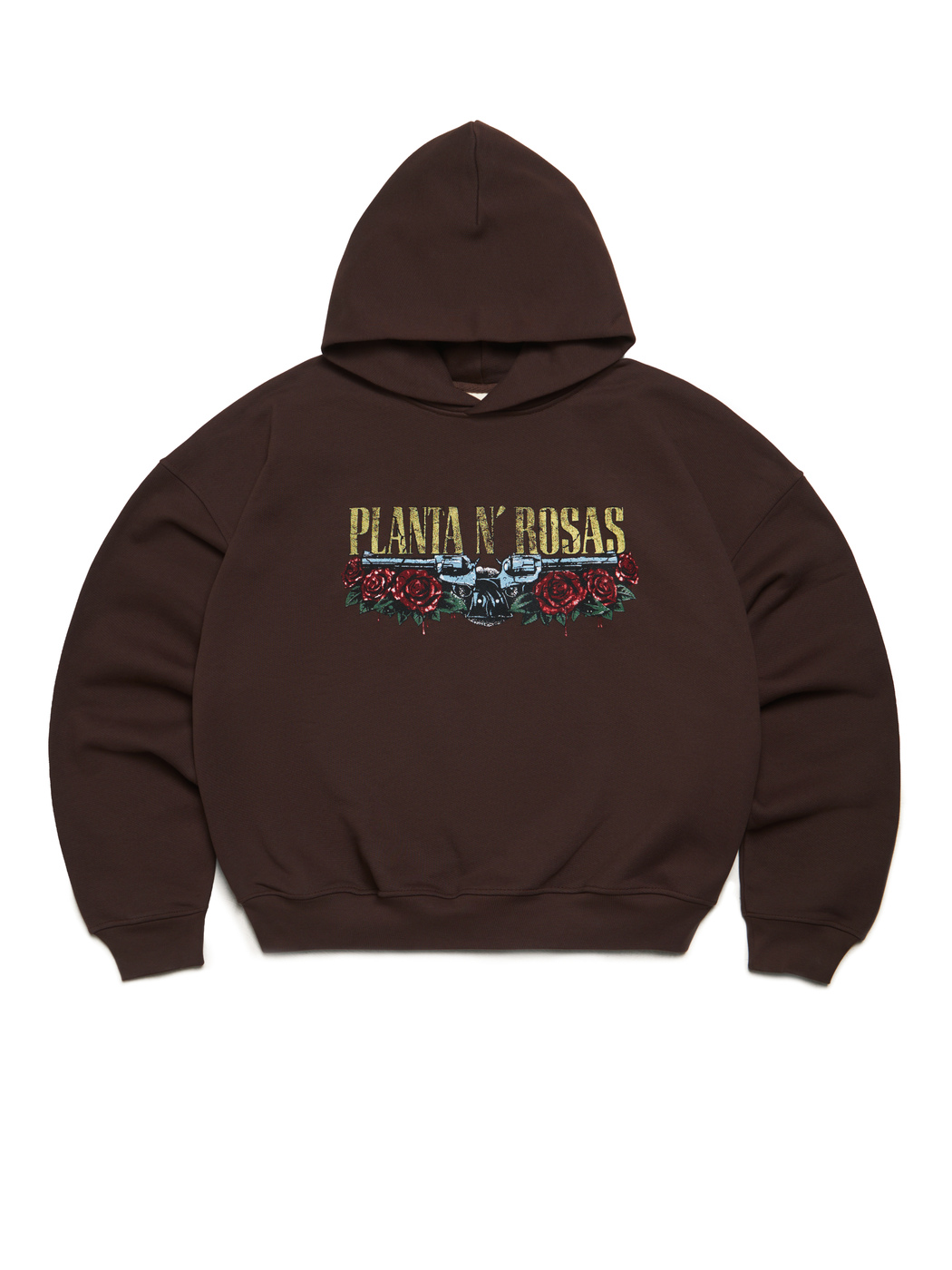 PLANTA-ROSAS HOODIE 470-CHOCOLATE