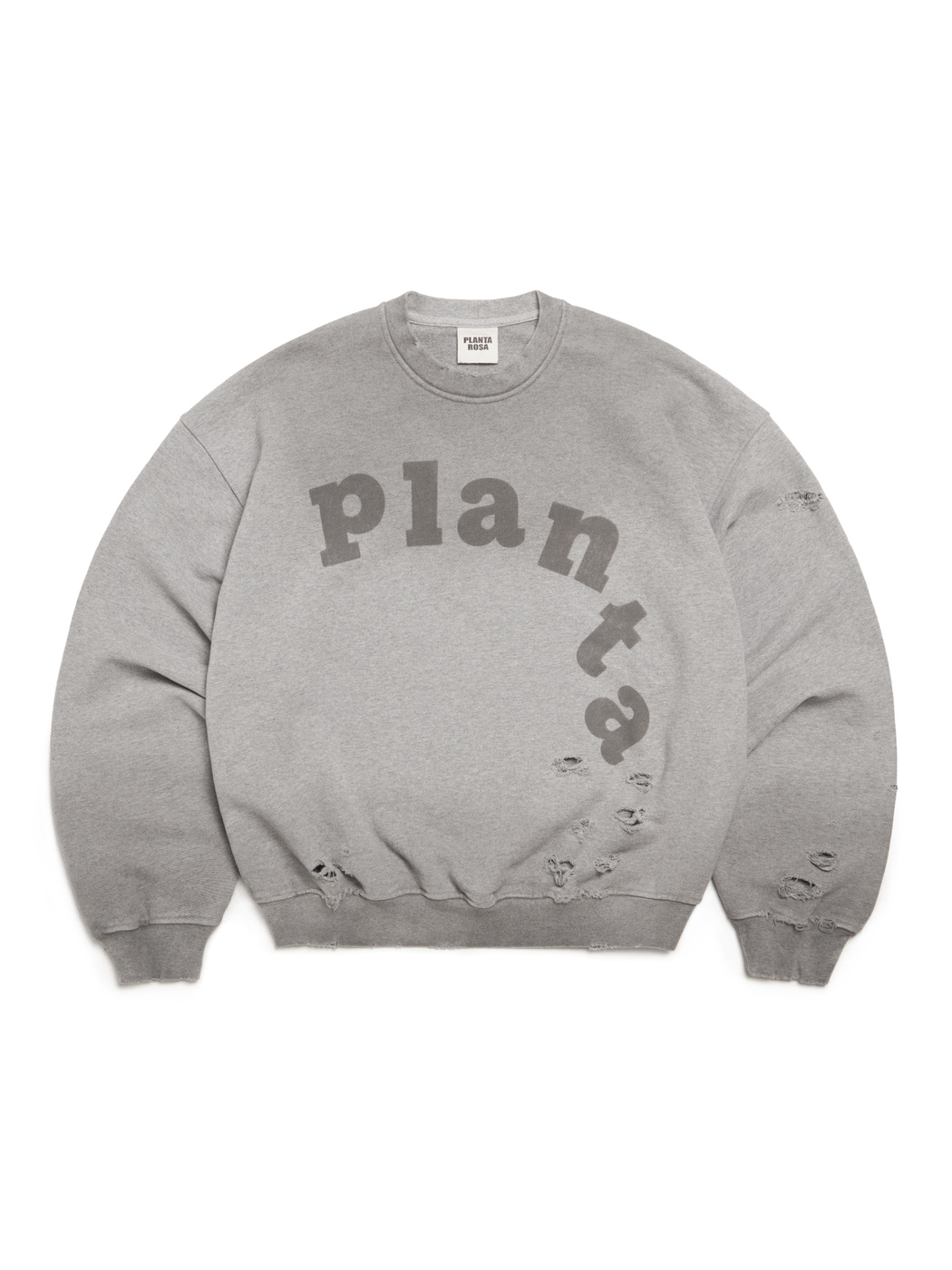 LETTERS SWEATSHIRT 470-GREY VELVET