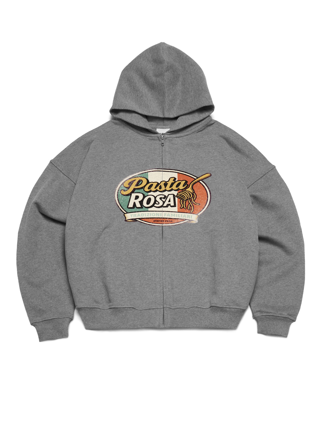 PASTA ZIP HOODIE 470-DUSKYGREY VELVET