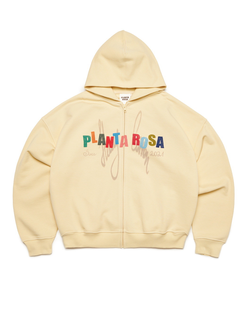 BLOOM HOODIE ZIP 470-ALMOND 