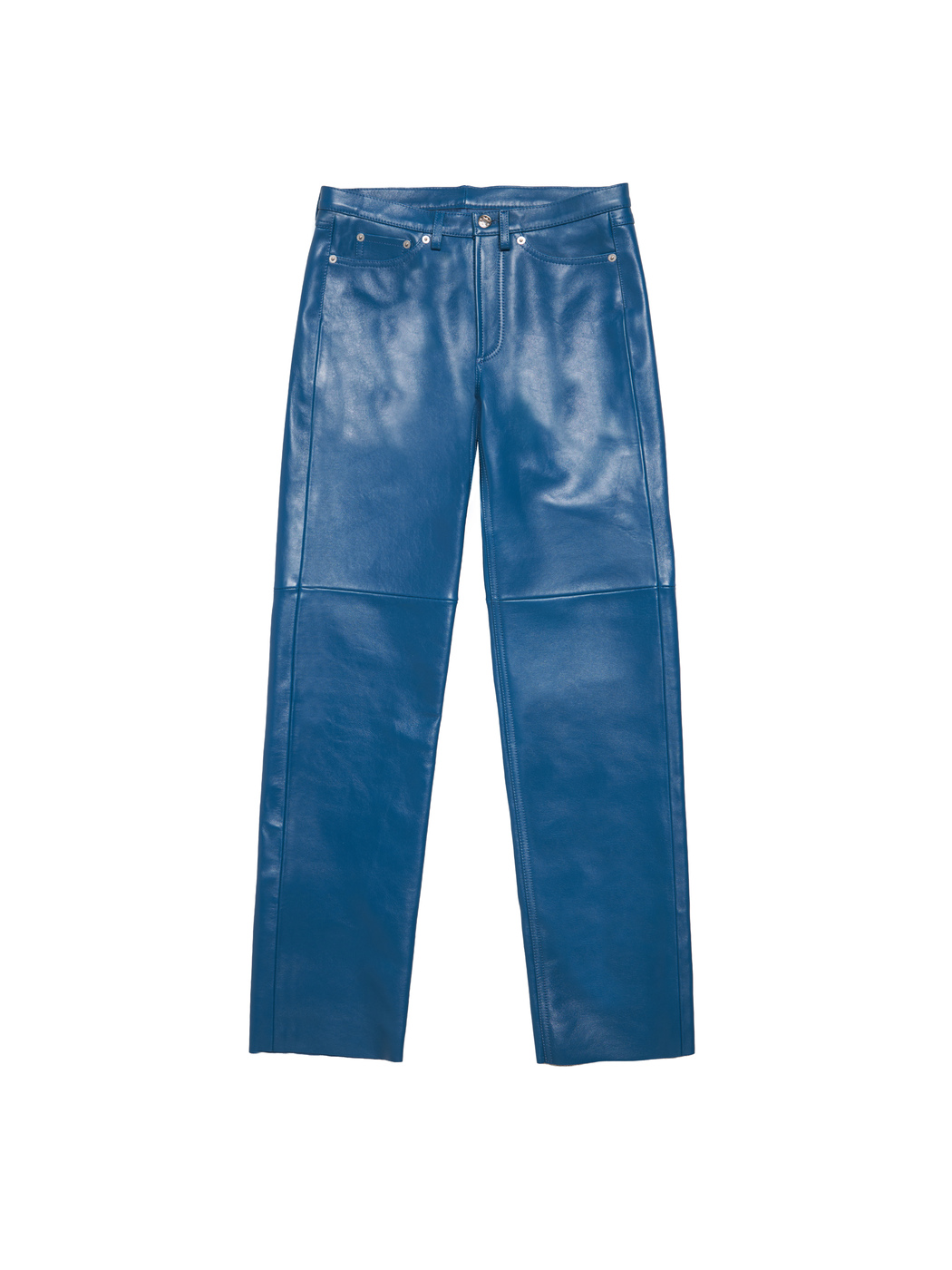PANTS  V-LEATHER - BLUE