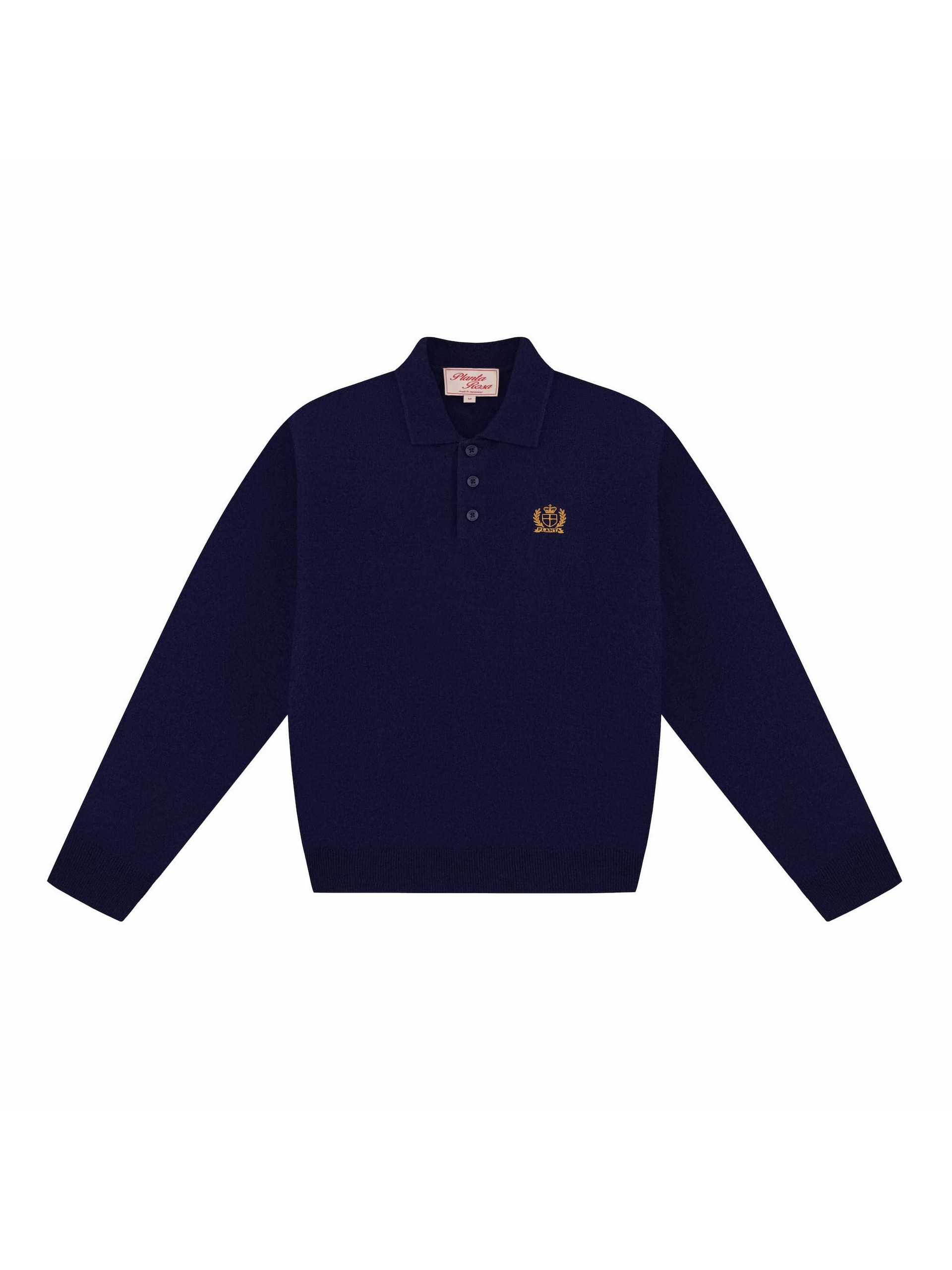 POLO KNITWEAR - NAVY BLUE