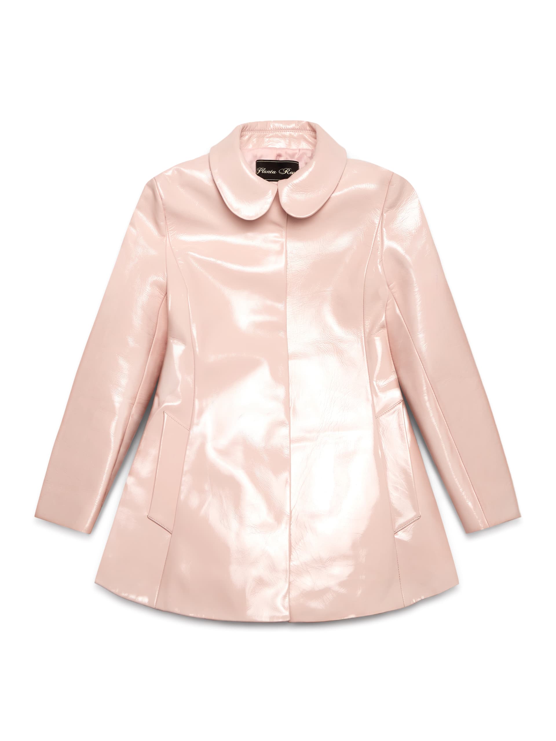LEATHER TRENCH - PINK