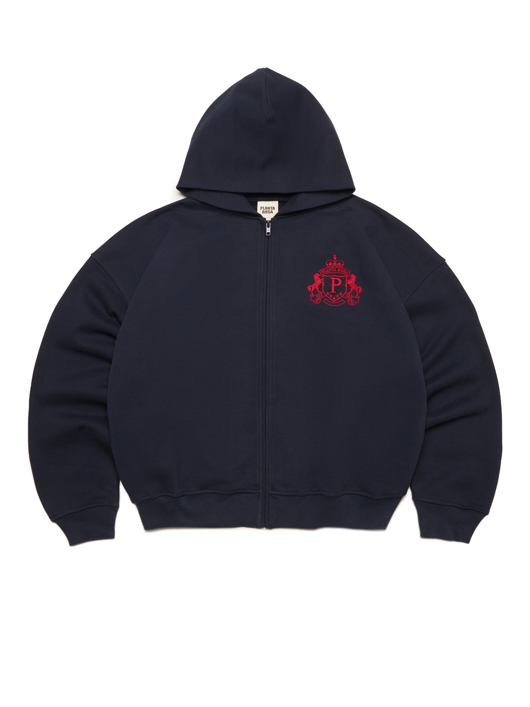 BLAZON-POCKET ZIP HOODIE 470-OUTERSPACE VELVET