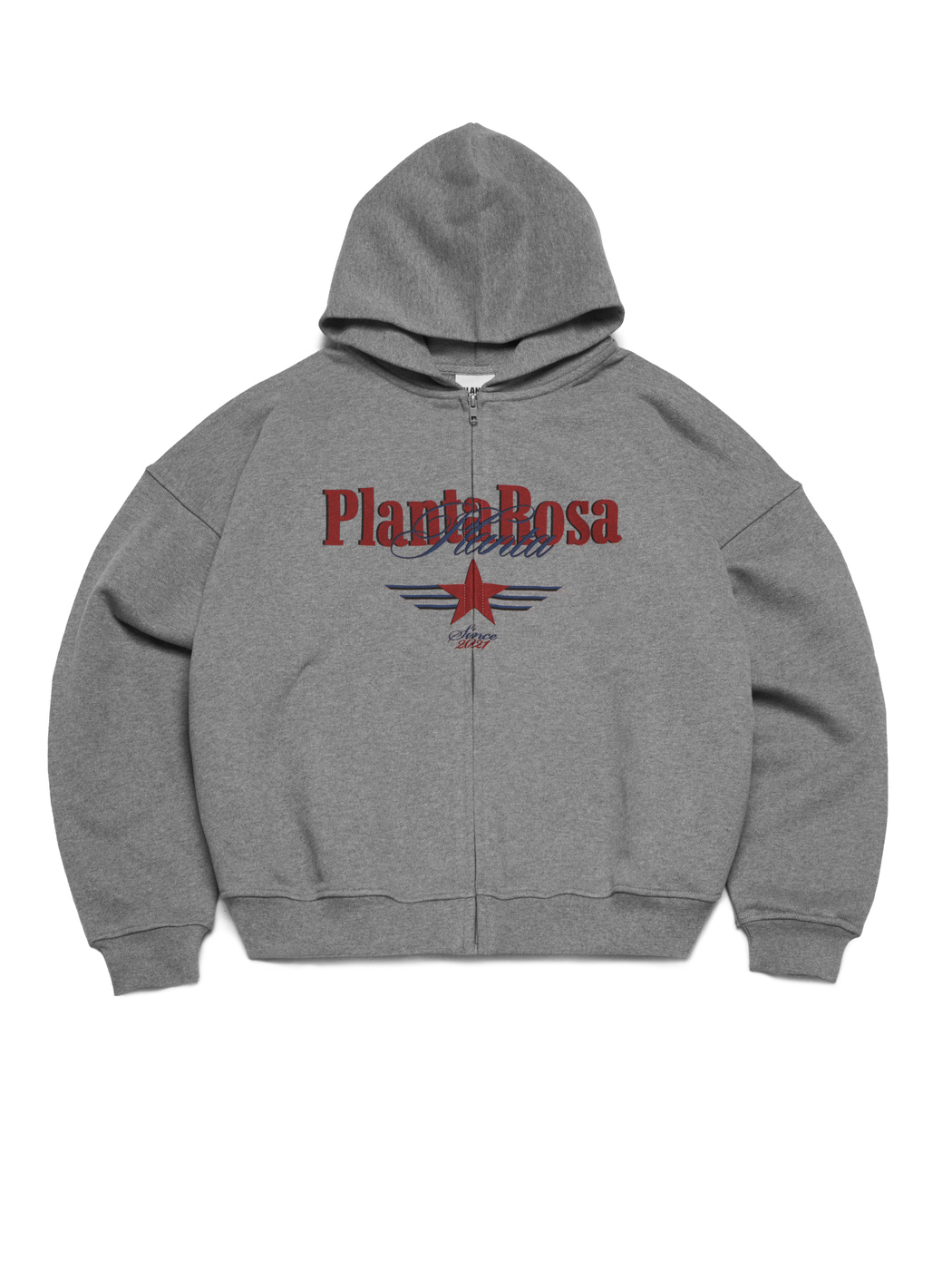 DARK ROSES ZIP HOODIE 470-DUSKYGREY