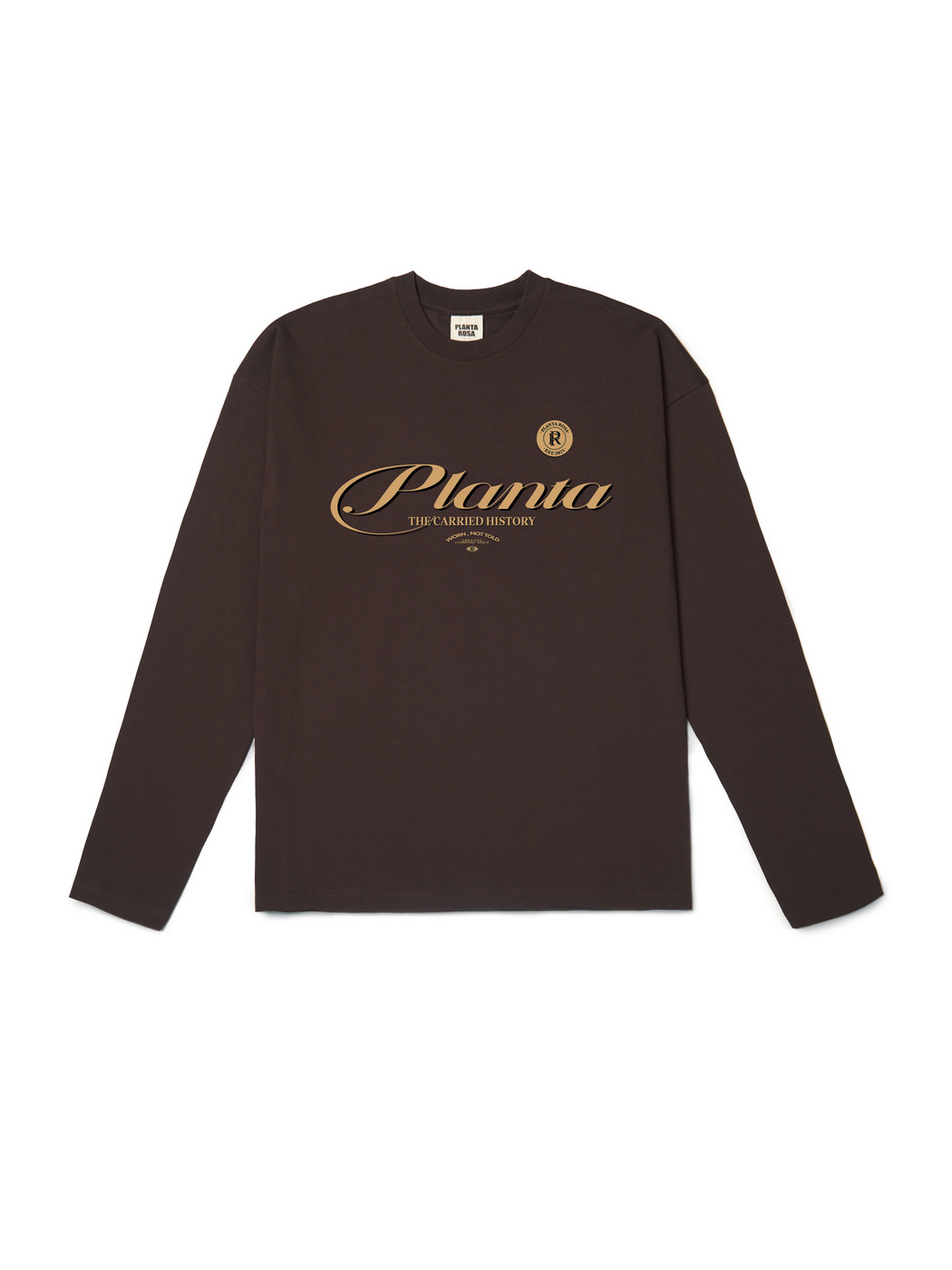 CARRIED-HISTORY LONG SLEEVE 250-CHOCOLATE