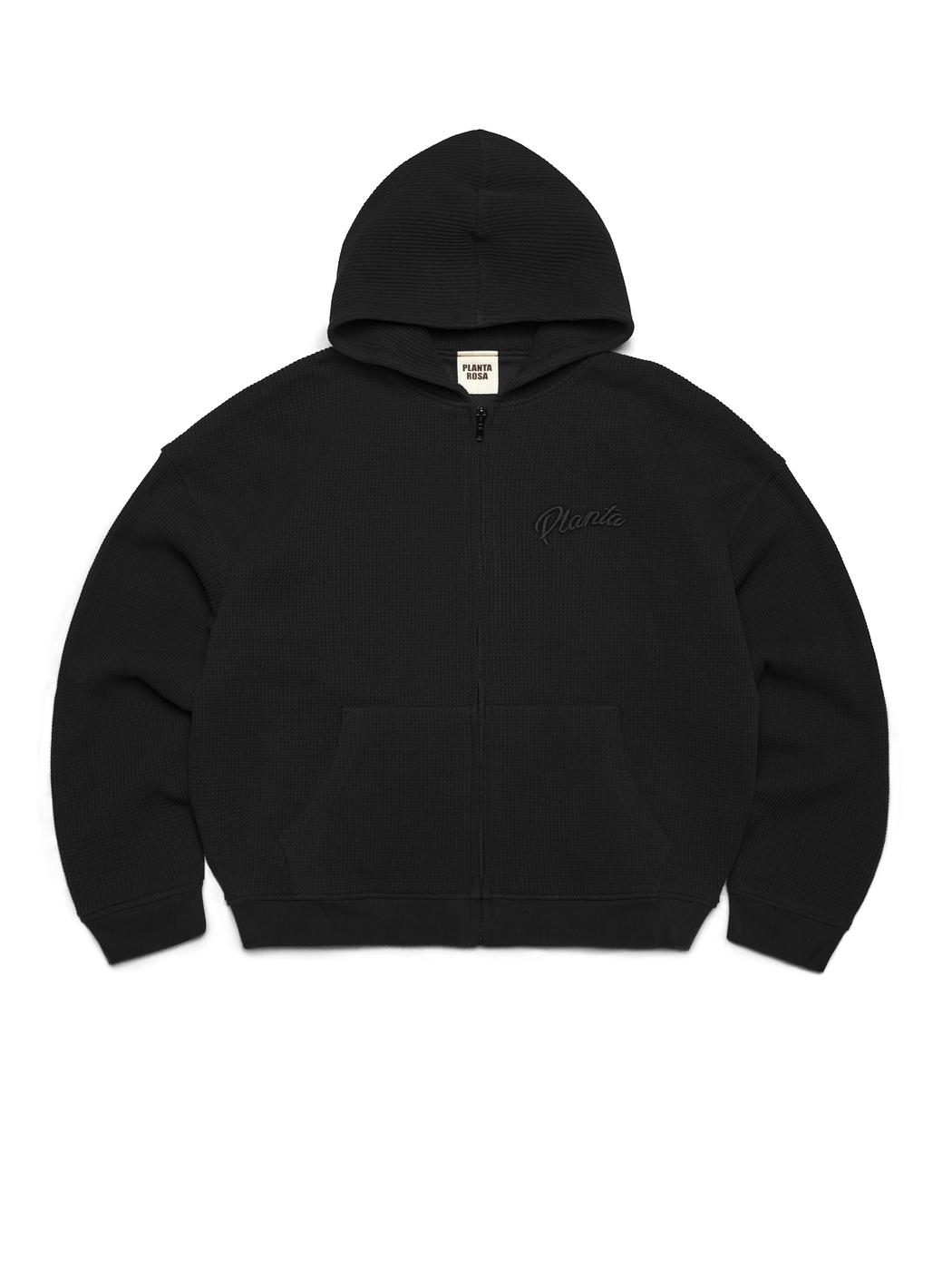 STAR ZIP HOODIE 350-BLACK KNITED