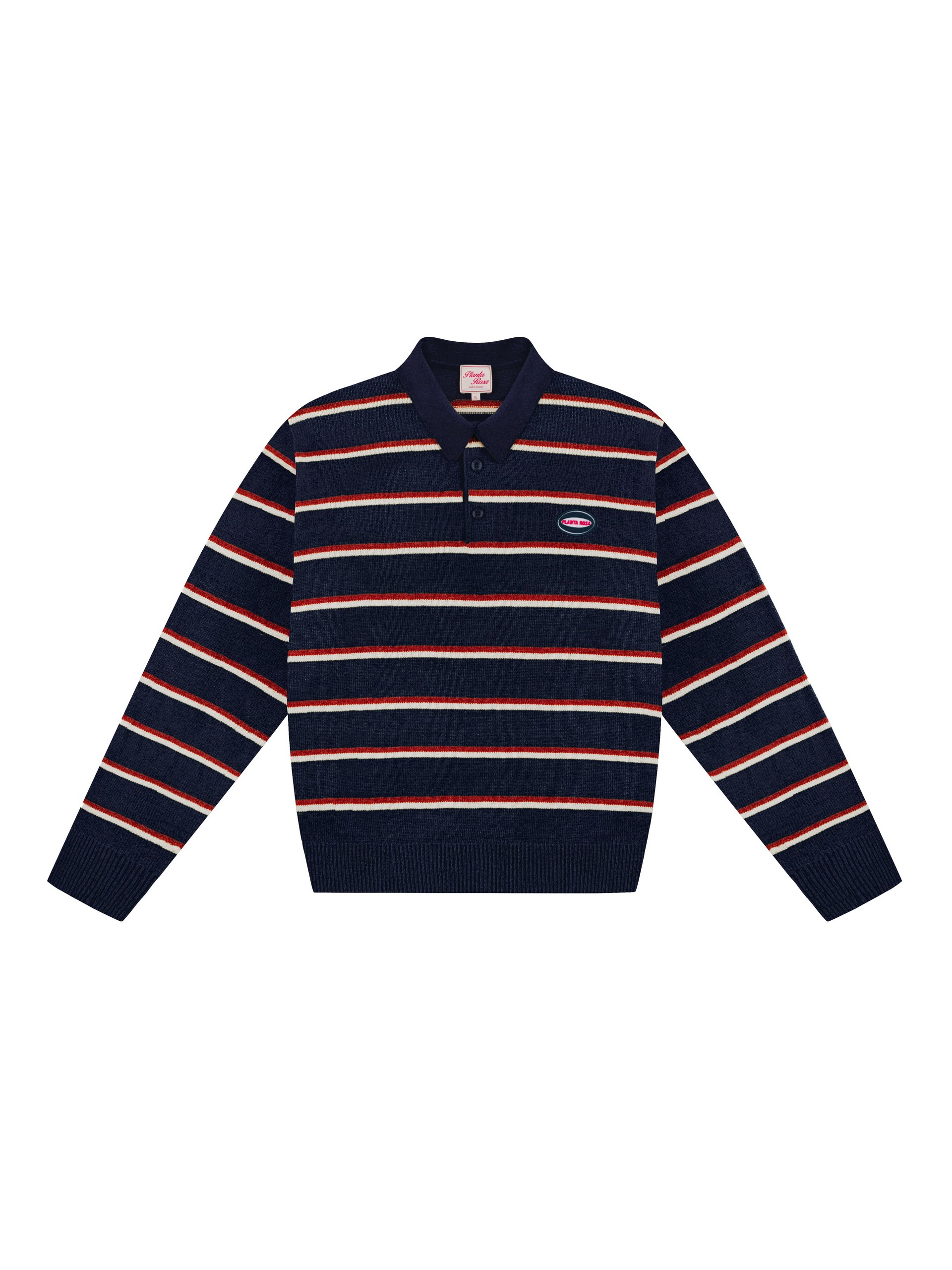 POLO KNITWEAR - NAVYBLUE RED