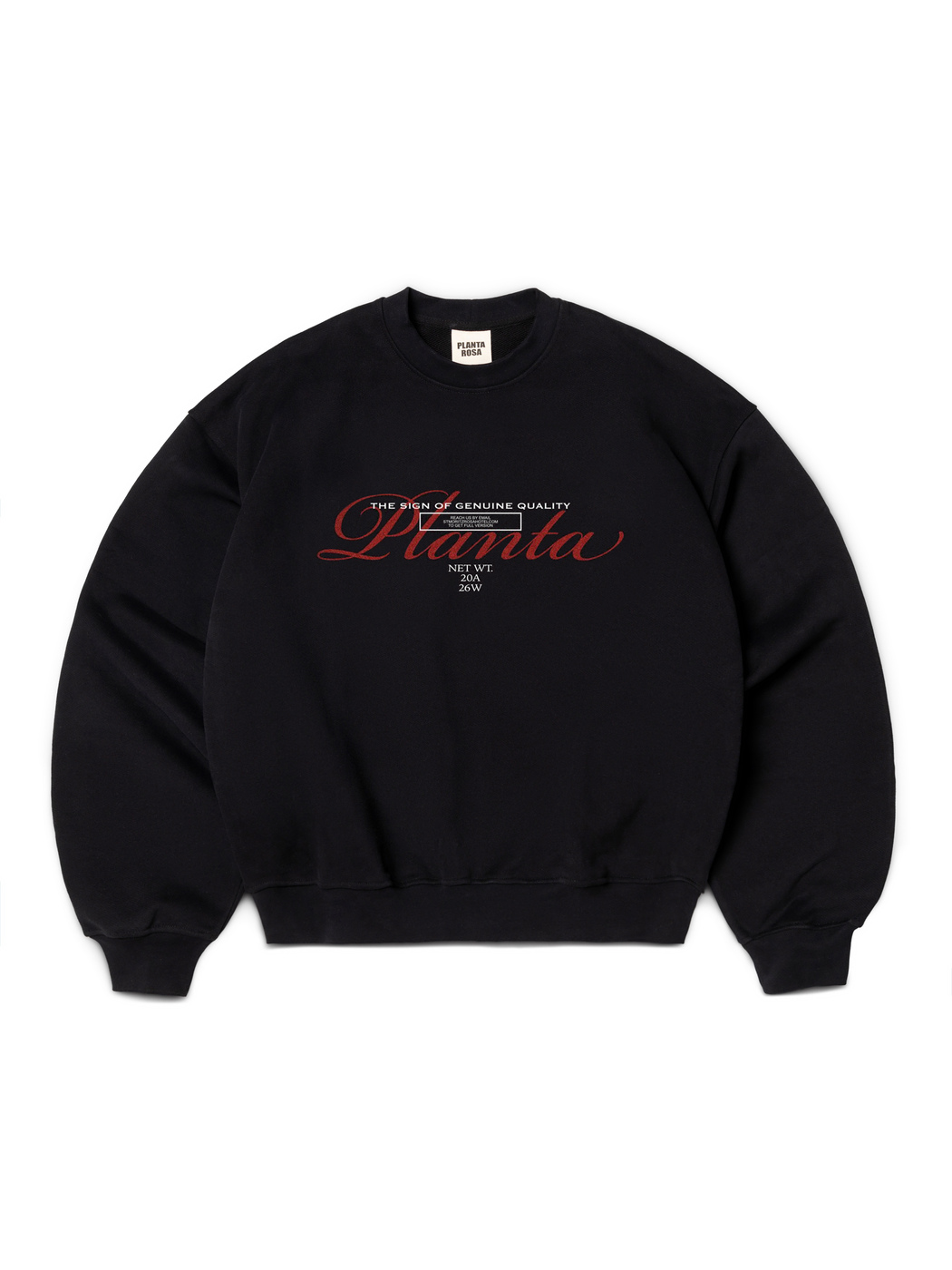 INCENDIARY-RED SWEATSHIRT 370-JET VELVET